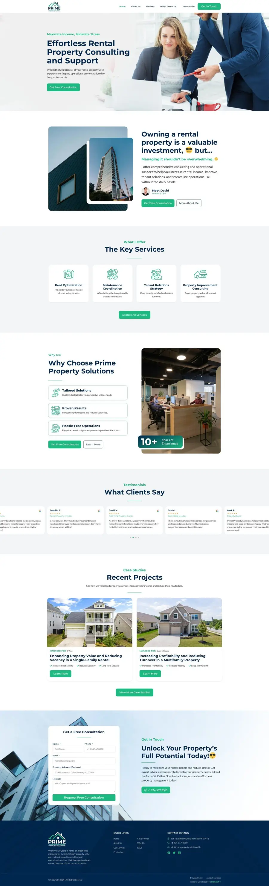 Prime Property Solutions website