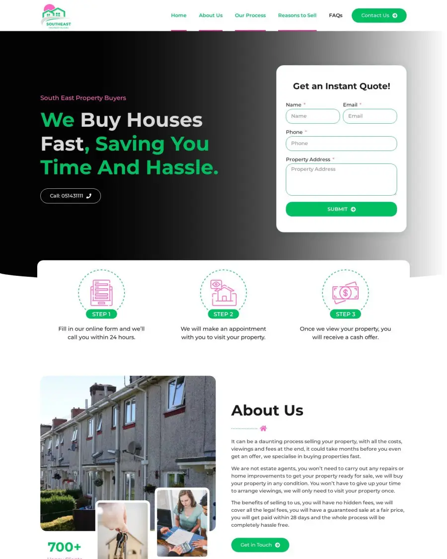 Southeast Property Buyers website